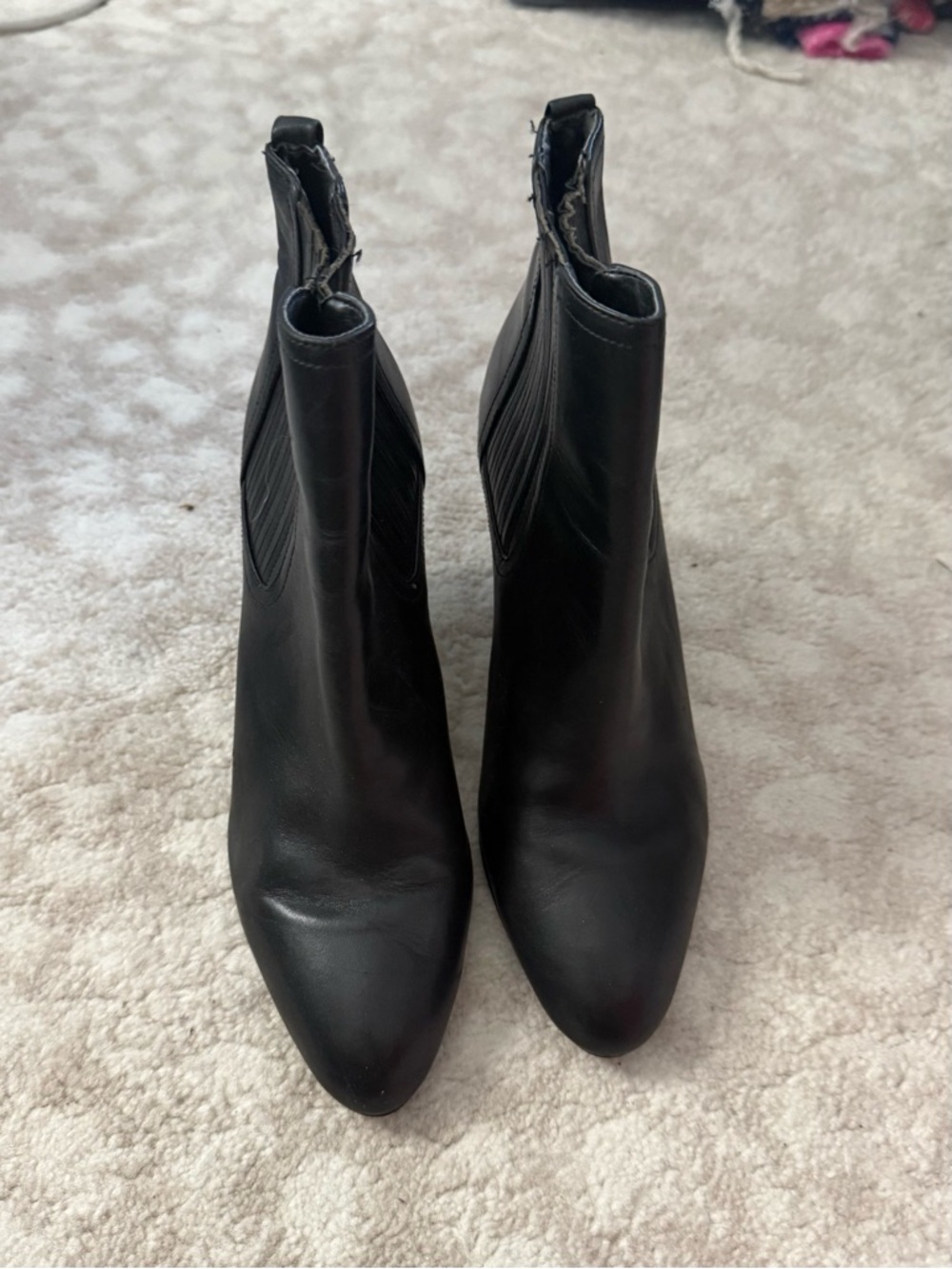 Sam Edelman Classic Women's Black Leather Ankle Boots size 8.5